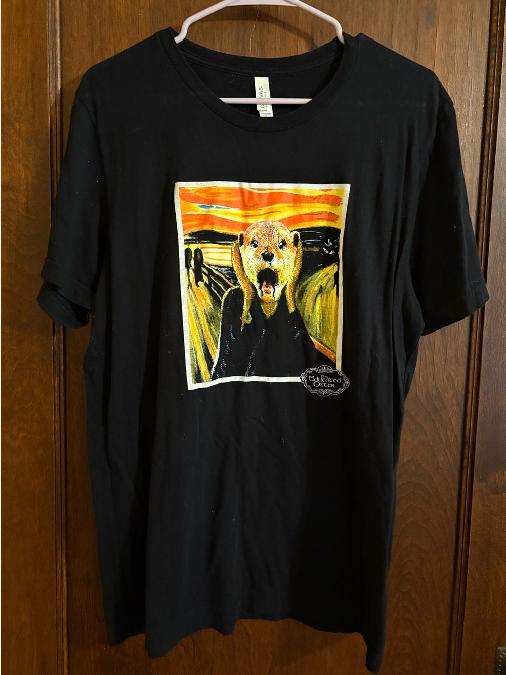 Bella Canvas Black Short Sleeve Tee with Orange & Yellow Graphic
